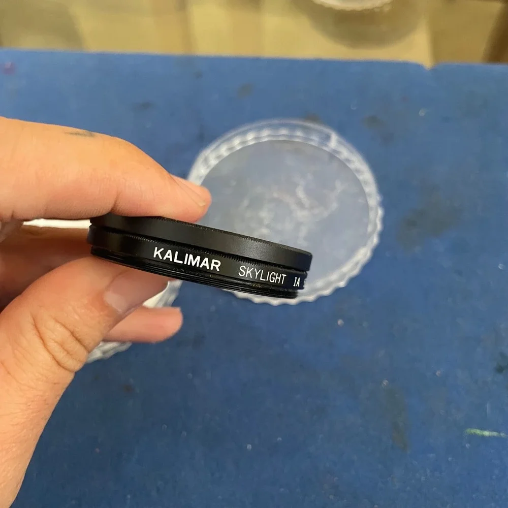 Kalimar 52mm UV and Skylight 1A Lens Filter Set Japan Korea with Case